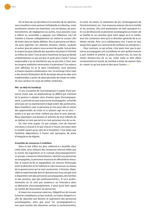 Actualité - Article Actualité Sociale - Fondation les Eglantines