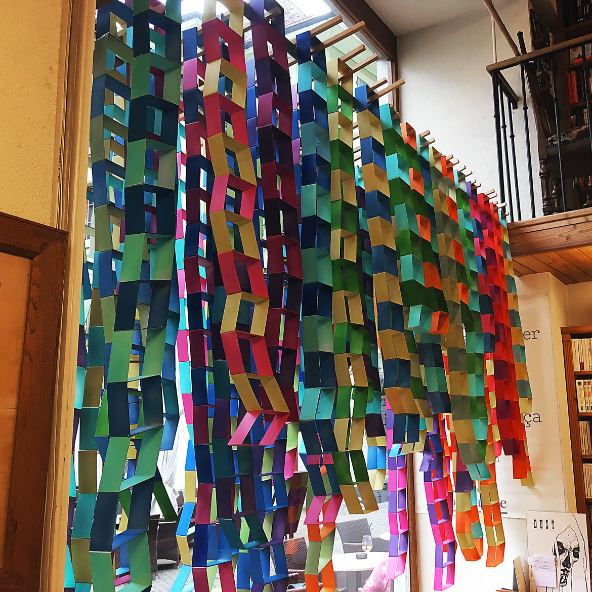 Fondation les Eglantines - Vitrine pour la librairie La Fontaine - Vevey