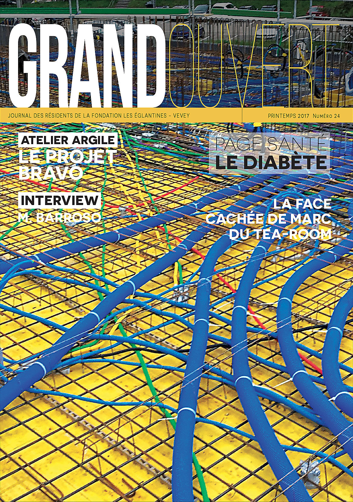 Fondation les Eglantines - Couverture du Journal Grand Ouvert N° 24