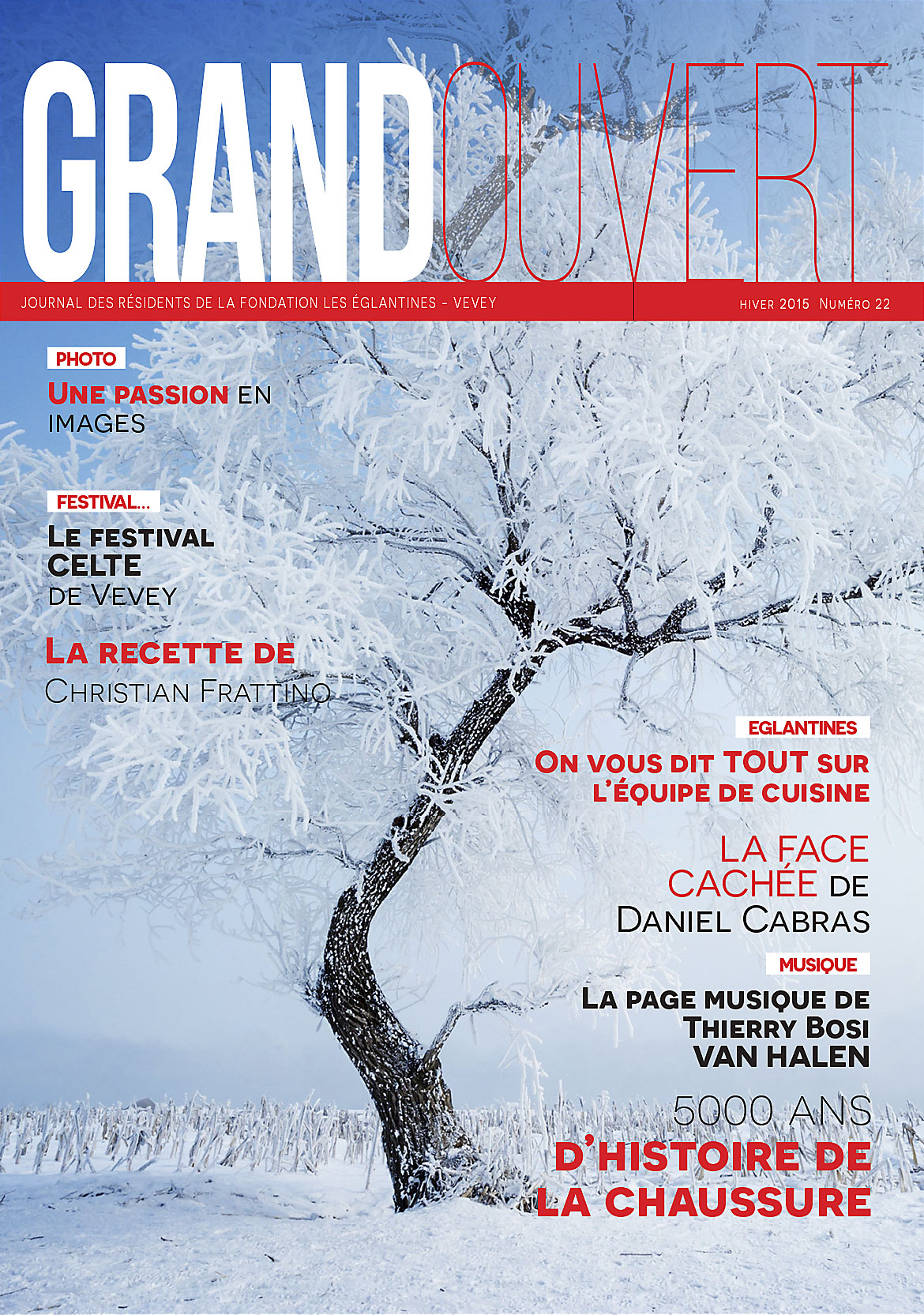 Fondation les Eglantines - Couverture du Journal Grand Ouvert N° 22
