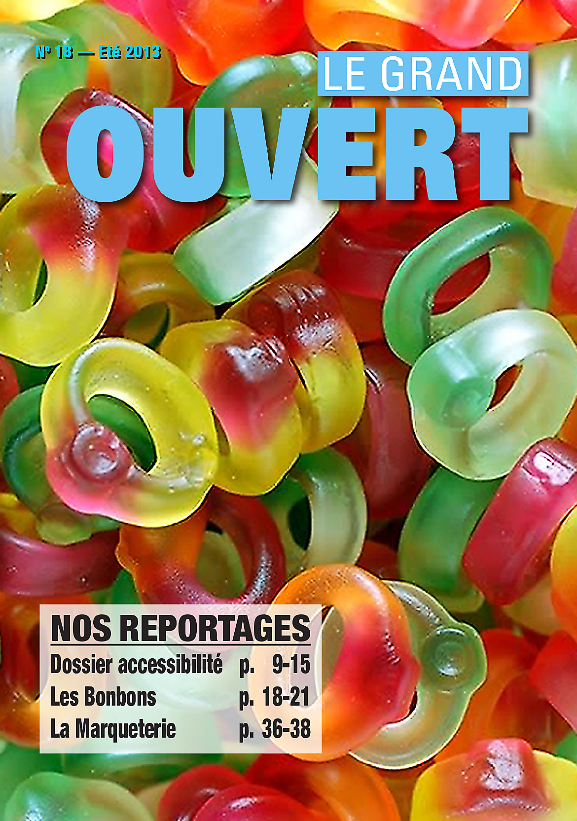 Fondation les Eglantines - Couverture du Journal Grand Ouvert N° 18