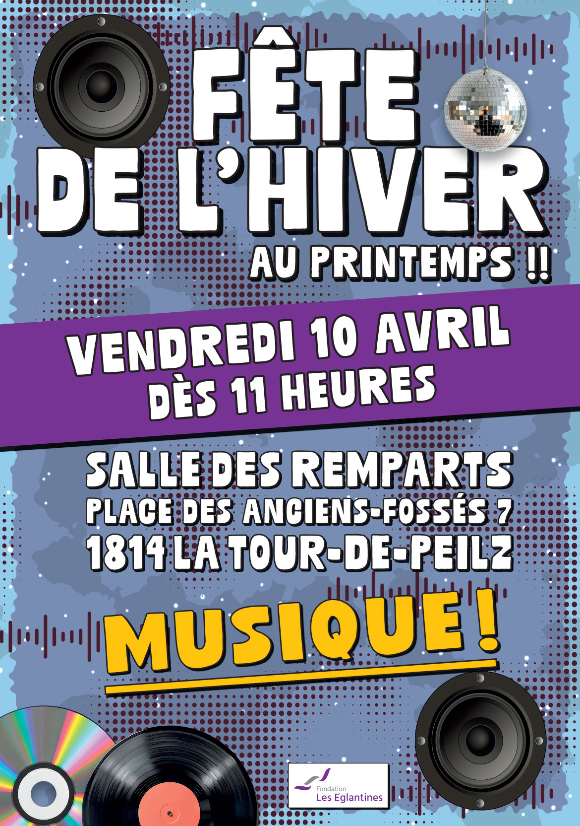 Fondation les Eglantines - Affiche Fête de l'Hiver 2026