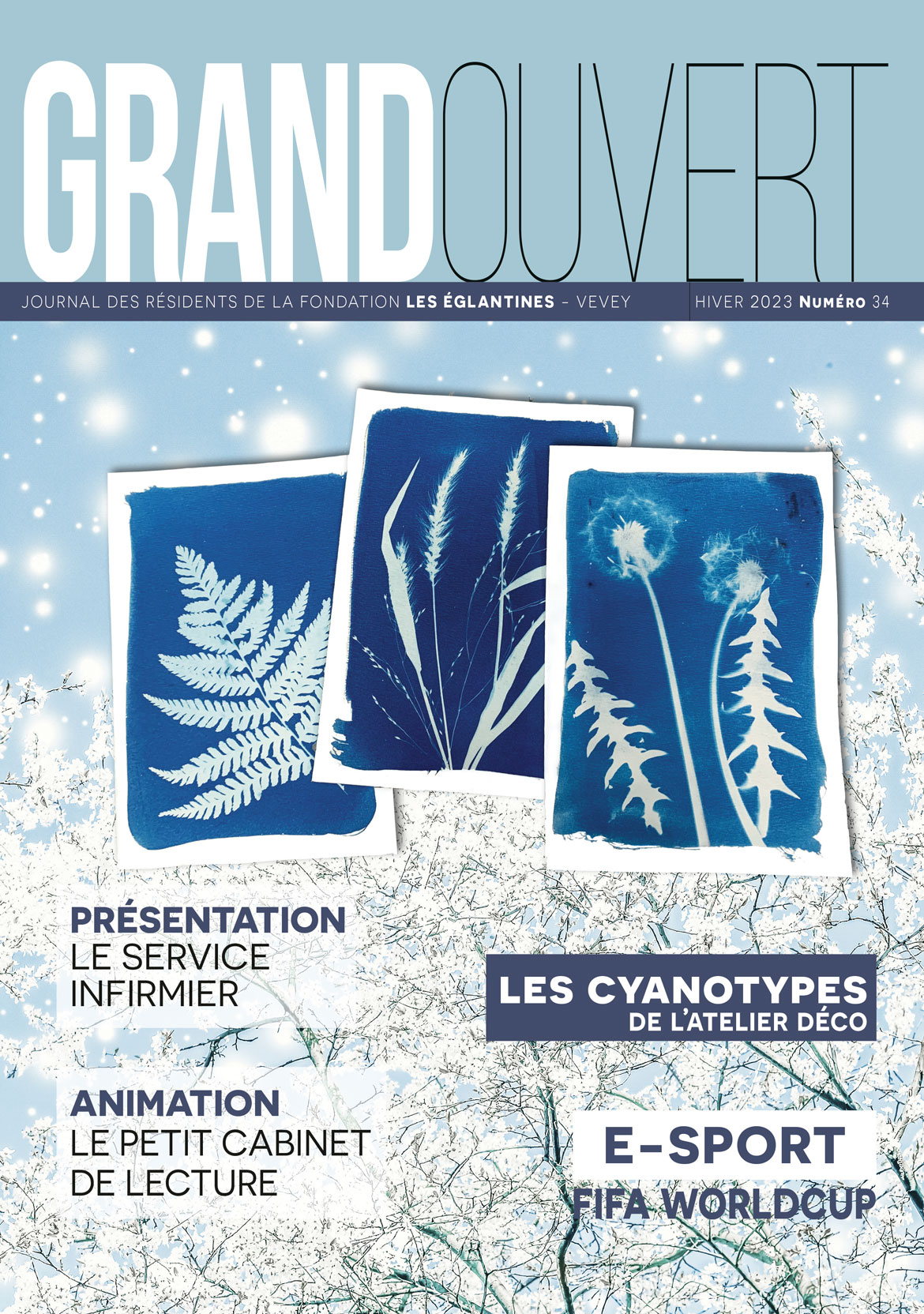 Fondation les Eglantines - Couverture du Journal Grand Ouvert N° 34