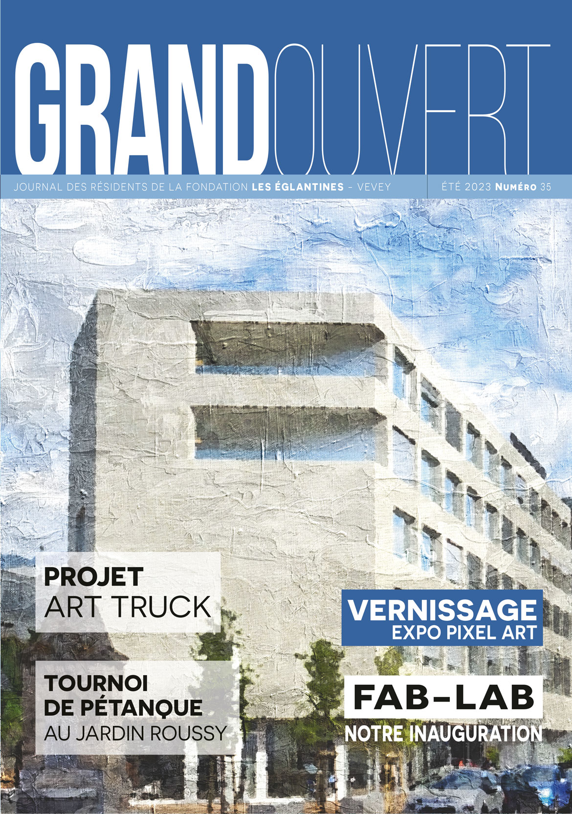 Fondation les Eglantines - Couverture du Journal Grand Ouvert N° 35