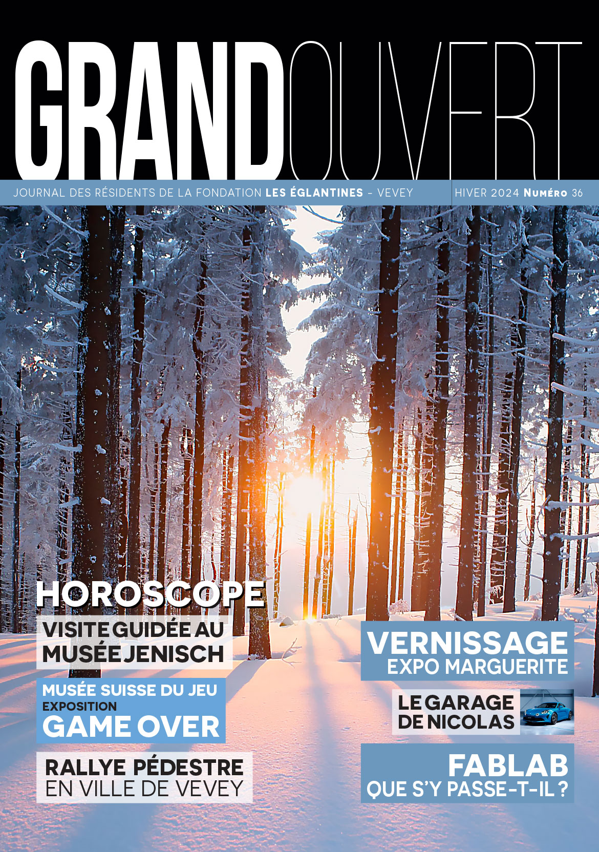 Fondation les Eglantines - Couverture du Journal Grand Ouvert N° 35