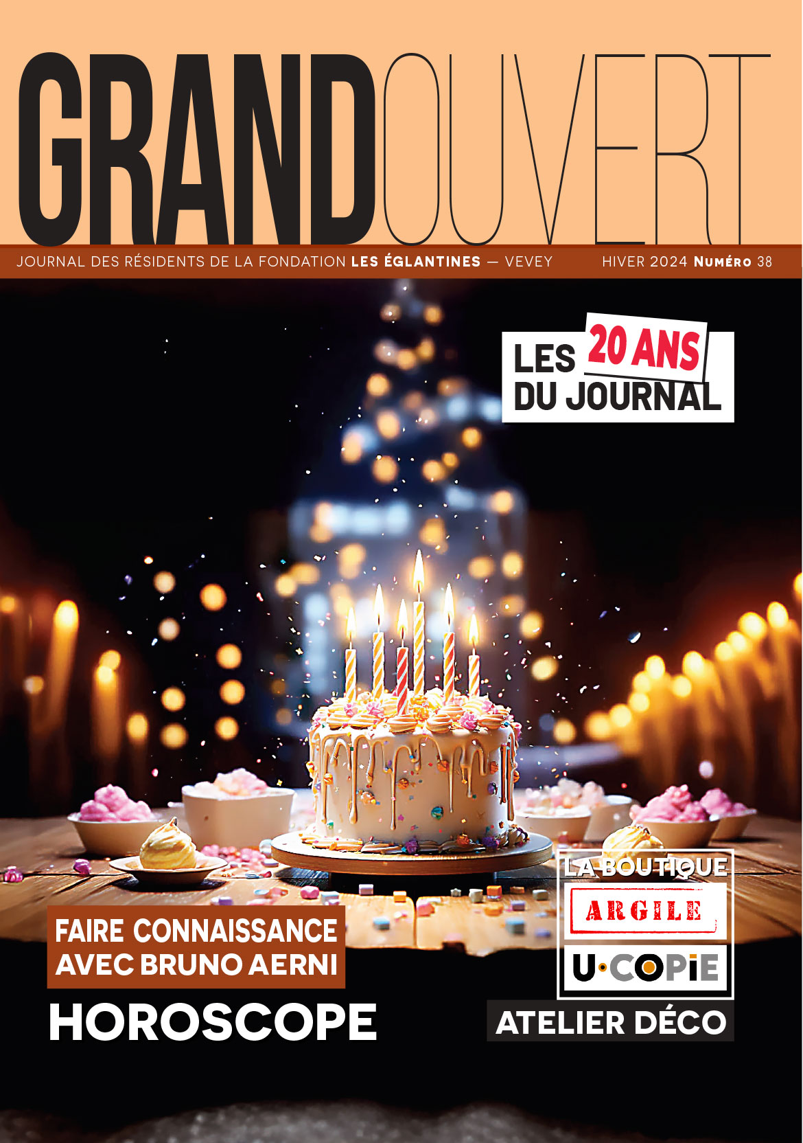 Fondation les Eglantines - Couverture du Journal Grand Ouvert N° 35
