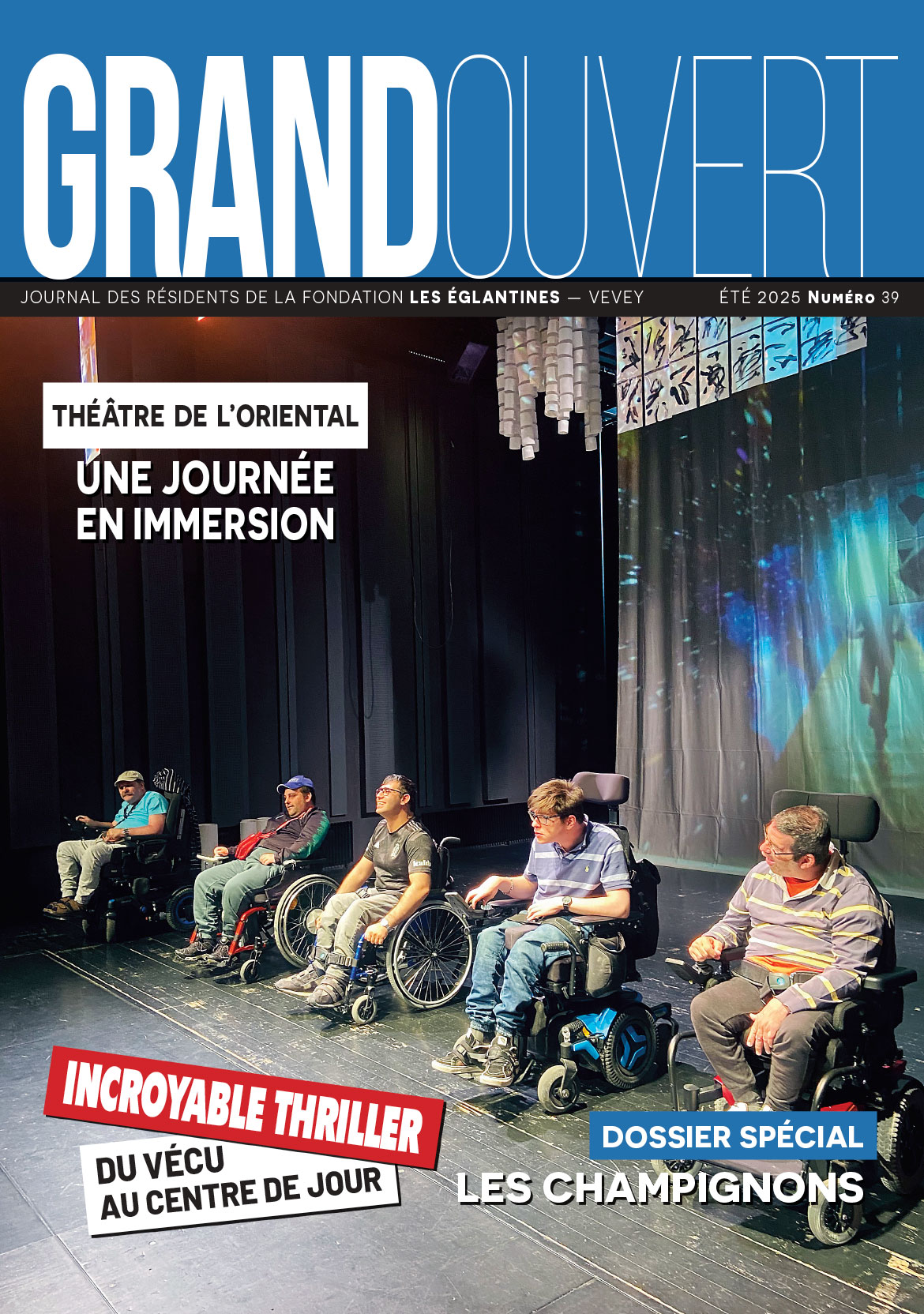 Fondation les Eglantines - Couverture du Journal Grand Ouvert N° 35