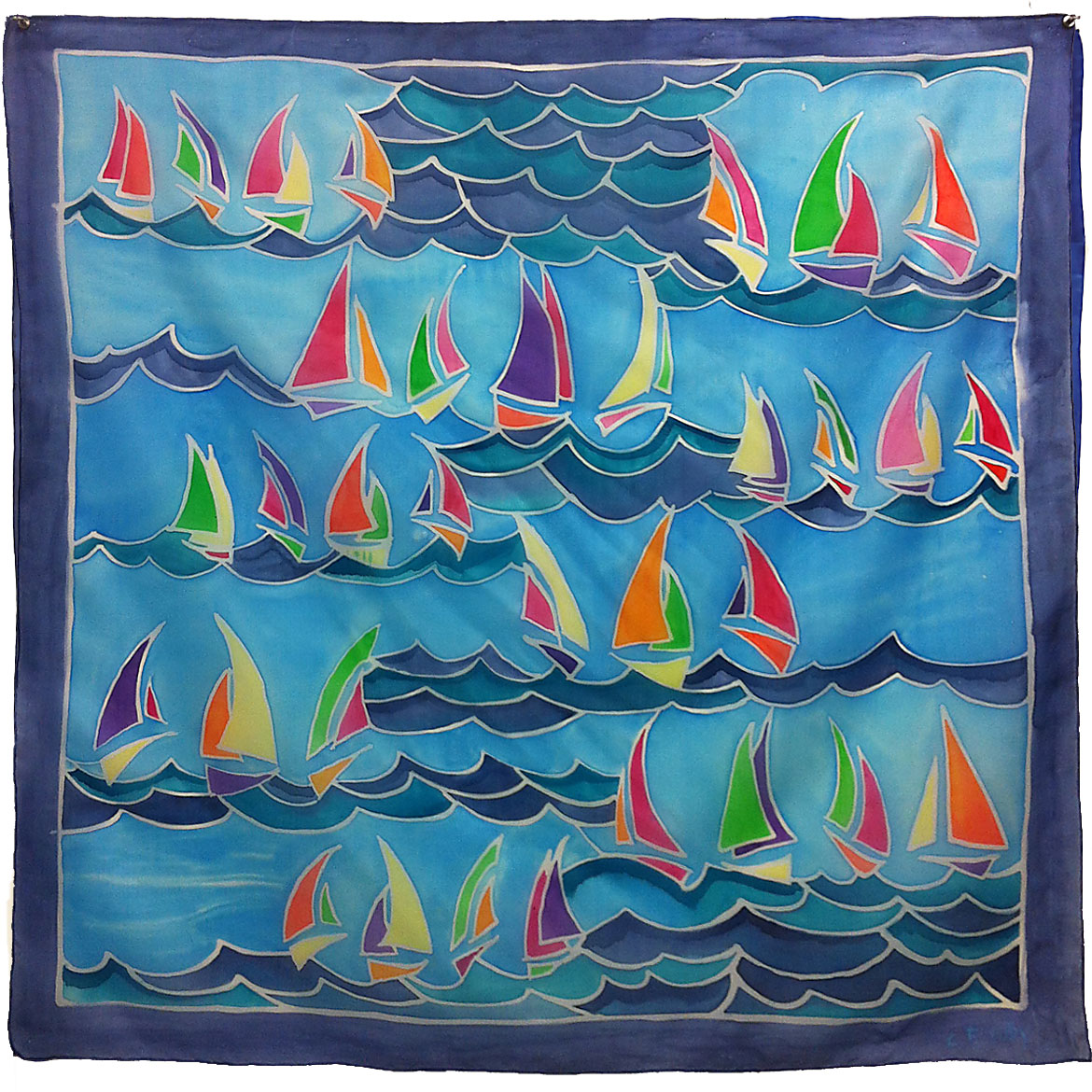 Fondation les Eglantines - Foulard en peinture sur soie