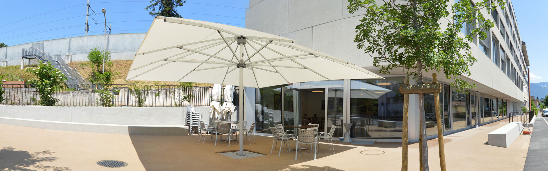 Terrasse du Tea-room des Egaltines à Vevey